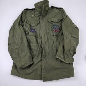 Vintage‎ US Air Force OG-107 Field Jacket Small Long Alpha Industries Cold
